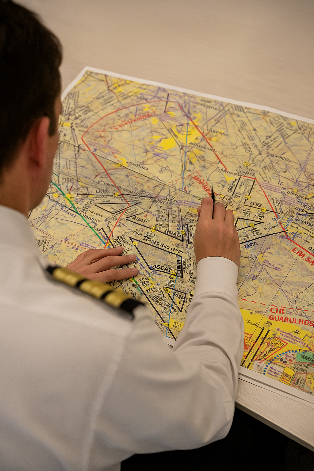 Cockpit de um avião